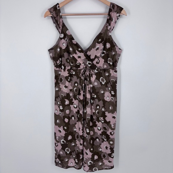 Patagonia Dresses & Skirts - Patagonia Badoo Floral Camo Cotton Dress Women L Brown Pink Water Girl Travel